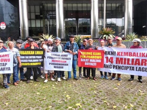 Puluhan pencipta lagu resmi membawa persoalan royalti musik ke Komisi Pemberantasan Korupsi (KPK). (Foto: Istimewa)