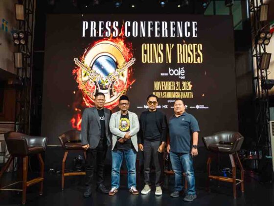 Suasana konferensi pers konser Guns N' Roses di Jakarta 2026. (Foto: Istimewa)