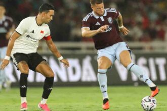 Dokumentasi laga Aston Villa Vs Indonesia All Stars. (Foto: Instagram/astonvilla)