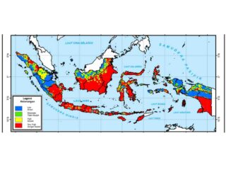 Ilustrasi peta bencana di Indonesia. (Foto: BMKG)