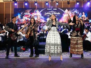 Raisa saat latihan terbuka Pagelaran Sabang Merauke – Hanya Indonesia yang Punya: Hikayat Srikandi Nusantara. (Foto: Istimewa)