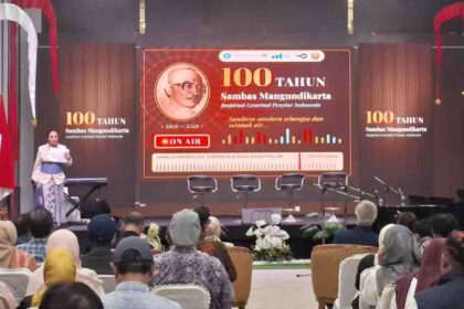 Suasana konferensi pers Peringatan 100 Tahun Sambas Mangundikarta. (Foto: Istimewa)